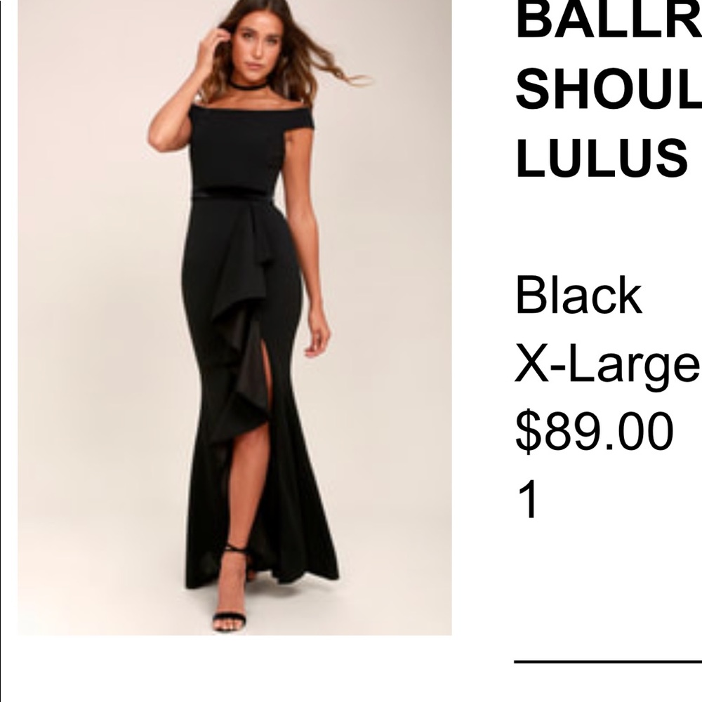 Lulus black formal dress